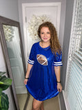 Royal Sequin Football Dress