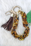 Chain Link Bracelet Keychain : 5 Colors