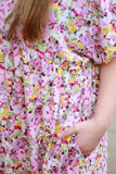 Lilac Floral Swing Dress