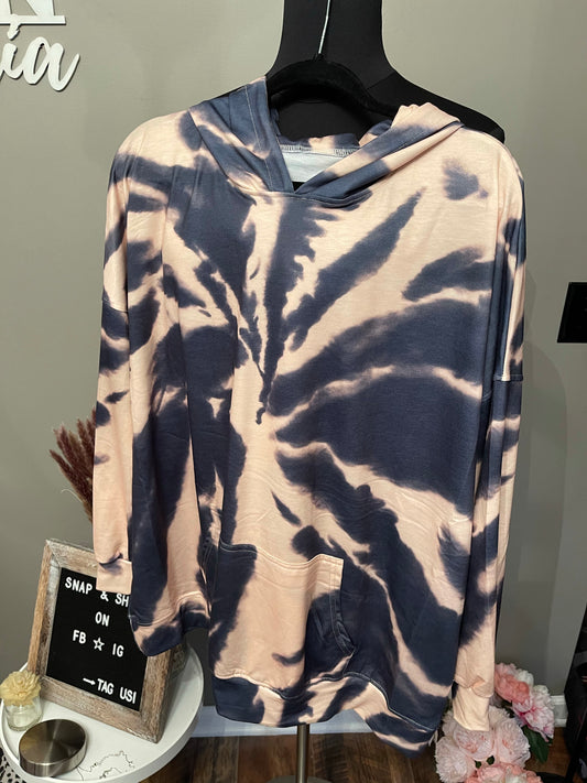 Tie Dye Tunic Hoodie