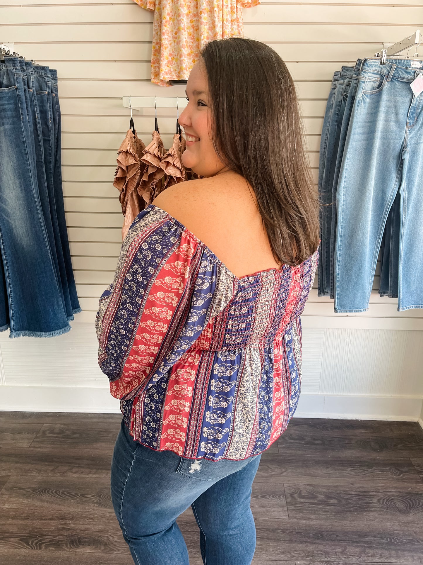 Boho Smocked Top