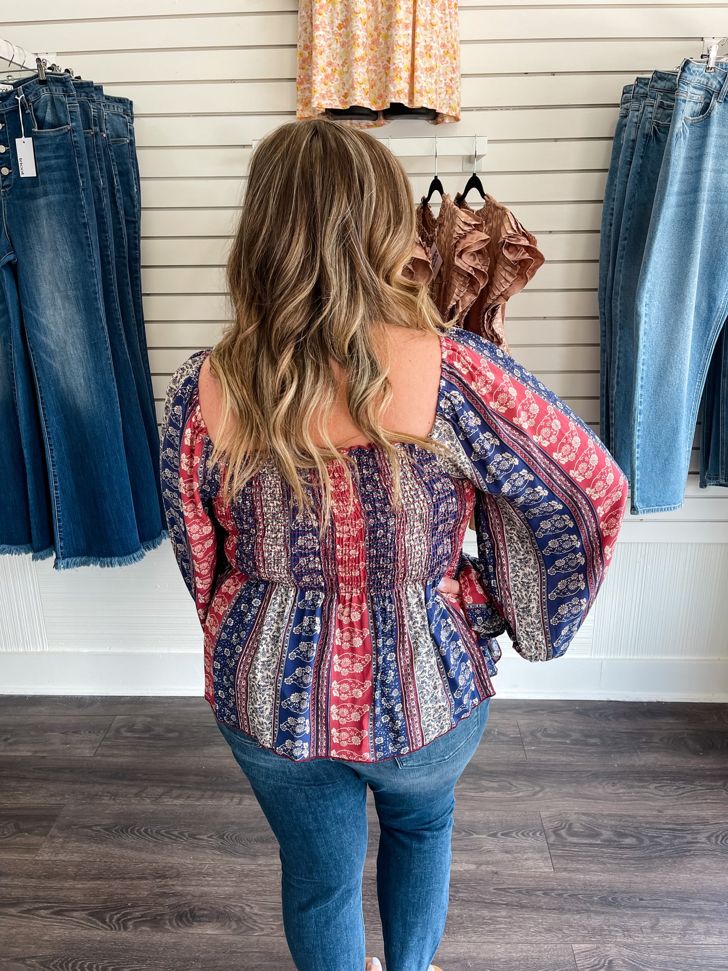 Boho Smocked Top